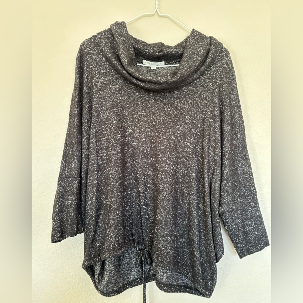 Green Envelope Gray Cowl Neck Shirt, Size XL